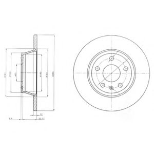 Тормозной диск DELPHI BG4089