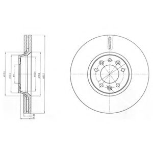 Тормозной диск DELPHI BG4083