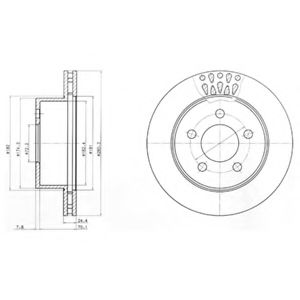 Тормозной диск DELPHI BG4103