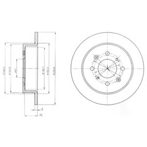 Тормозной диск DELPHI BG4333