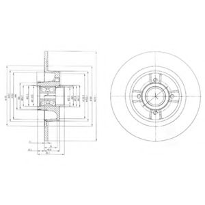 Тормозной диск DELPHI BG9029RS