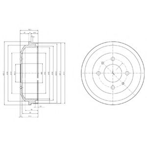 Тормозной барабан DELPHI BF519