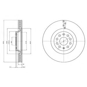 Тормозной диск DELPHI BG9109C