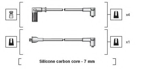 Комплект проводов зажигания MAGNETI MARELLI 941318111113