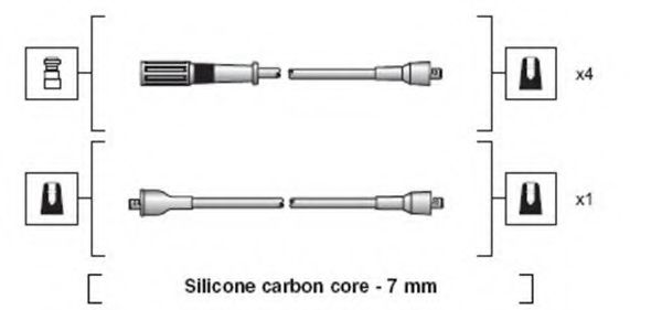 Комплект проводов зажигания MAGNETI MARELLI 941318111265