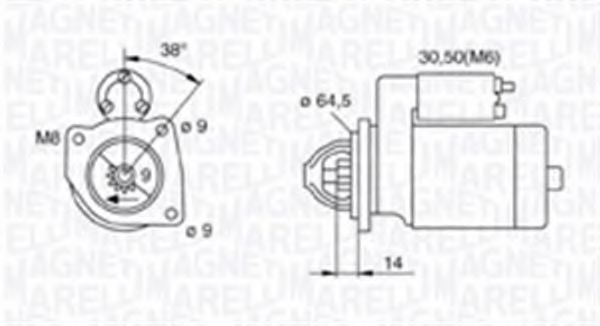 Стартер MAGNETI MARELLI 063720024010