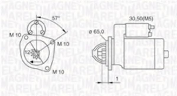 Стартер MAGNETI MARELLI 063720025010