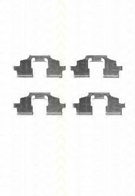 Комплектующие, колодки дискового тормоза OEMparts SFP100360