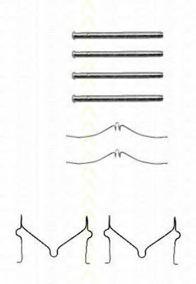 Комплектующие, колодки дискового тормоза TRISCAN 8105 501579