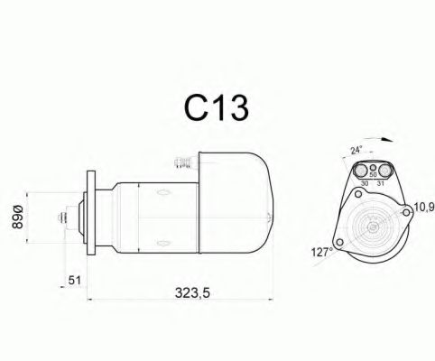 Стартер DELCO REMY 19024192