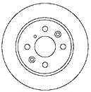 Тормозной диск MAPCO 15570