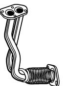 Труба выхлопного газа IZAWIT 1453