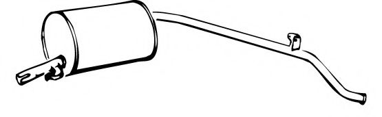 Глушитель выхлопных газов конечный FONOS 610663