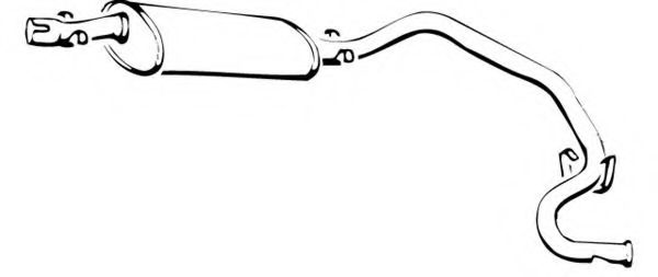 Глушитель выхлопных газов конечный FONOS 613226