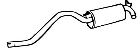 Глушитель выхлопных газов конечный FONOS 612474