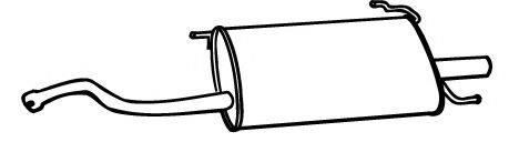 Глушитель выхлопных газов конечный MEFEX 7526