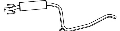 Средний глушитель выхлопных газов FONOS 617436