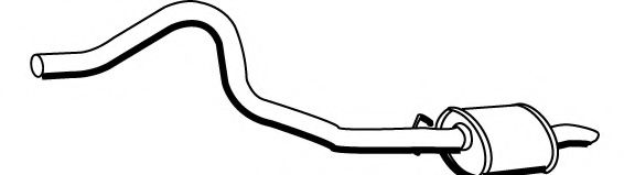 Глушитель выхлопных газов конечный FONOS 614621