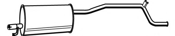 Глушитель выхлопных газов конечный FONOS 610719