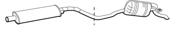 Глушитель выхлопных газов конечный FONOS 610880