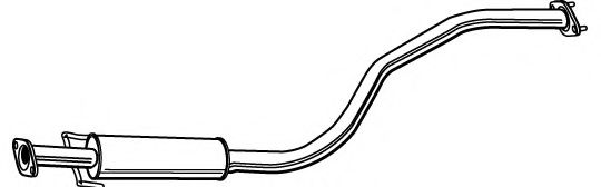 Средний глушитель выхлопных газов FONOS 615335