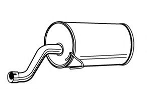 Глушитель выхлопных газов конечный FONOS 620863