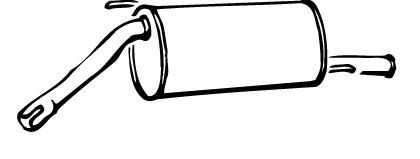 Глушитель выхлопных газов конечный FONOS 611128