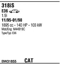 Система выпуска ОГ FONOS BW31855