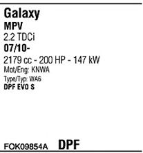 Система выпуска ОГ FONOS FOK09854A