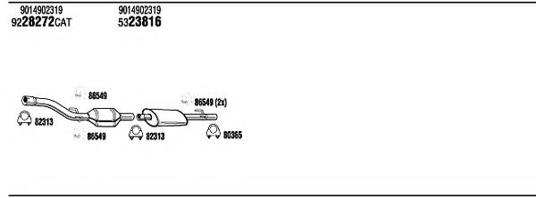 Система выпуска ОГ FONOS MBH14986