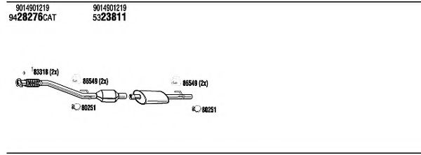 Система выпуска ОГ FONOS MBH15010