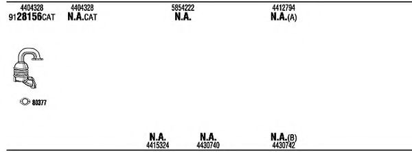 Система выпуска ОГ FONOS OPH07720A