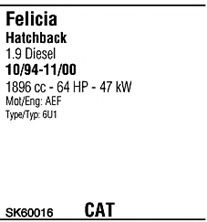 Система выпуска ОГ FONOS SK60016