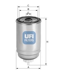 Топливный фильтр UFI 24.408.00