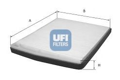 Фильтр, воздух во внутренном пространстве UFI 53.205.00