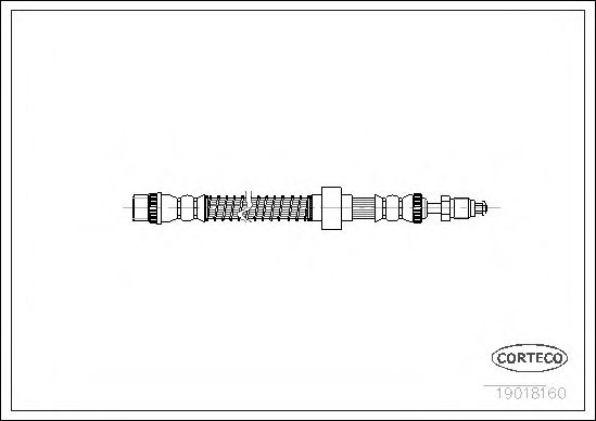 Тормозной шланг CORTECO 19018160