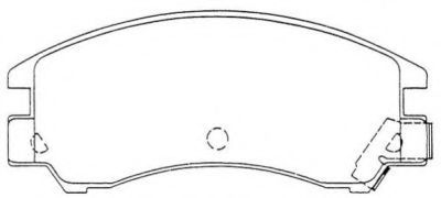 Комплект тормозных колодок, дисковый тормоз AISIN ASN-163