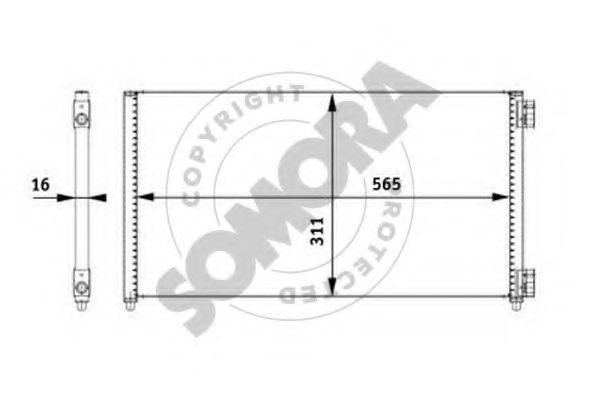Конденсатор, кондиционер SOMORA 088060B