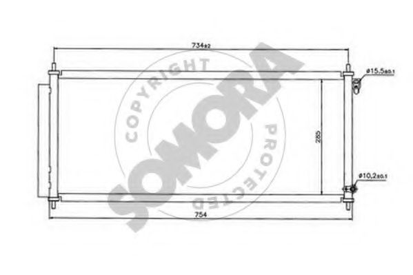 Конденсатор, кондиционер SOMORA 120060A