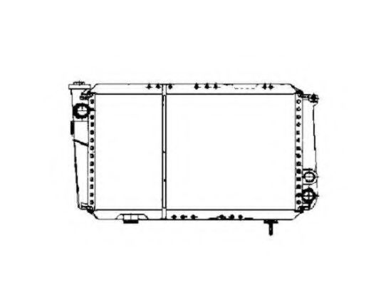 Радиатор, охлаждение двигателя NRF 507343