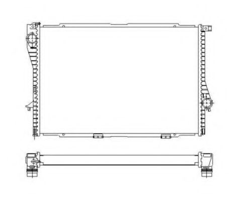 Радиатор, охлаждение двигателя NRF 55322