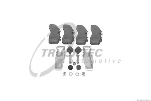 Комплект тормозных колодок, дисковый тормоз TRUCKTEC AUTOMOTIVE 01.35.211