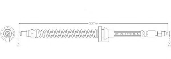 Тормозной шланг REMKAFLEX 3722
