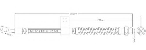 Тормозной шланг REMKAFLEX 3763