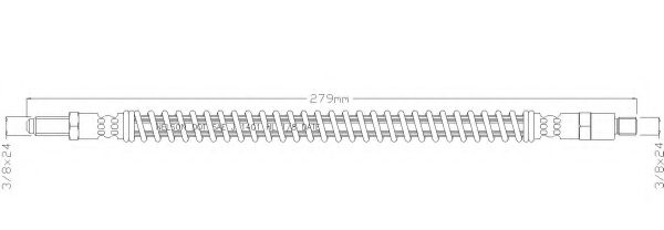 Тормозной шланг REMKAFLEX 6209
