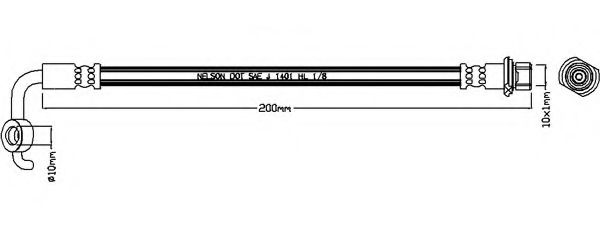 Тормозной шланг REMKAFLEX 7359