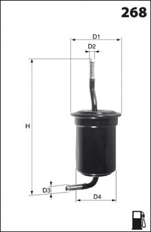 Топливный фильтр MECAFILTER ELE6009