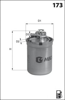 Топливный фильтр MECAFILTER ELG5465