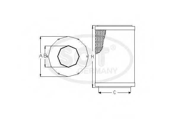 Фильтр добавочного воздуха SCT Germany SW 3815