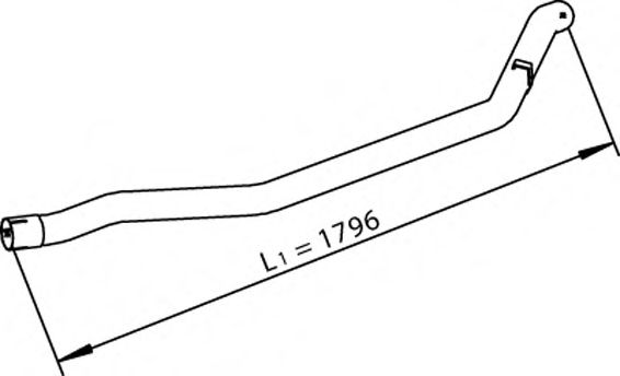 Труба выхлопного газа DINEX 28662